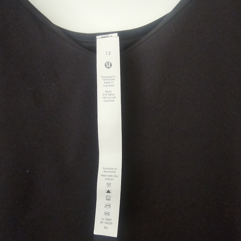 Lululemon Athletica Black V-Neck Blouse - Picture 3 of 3